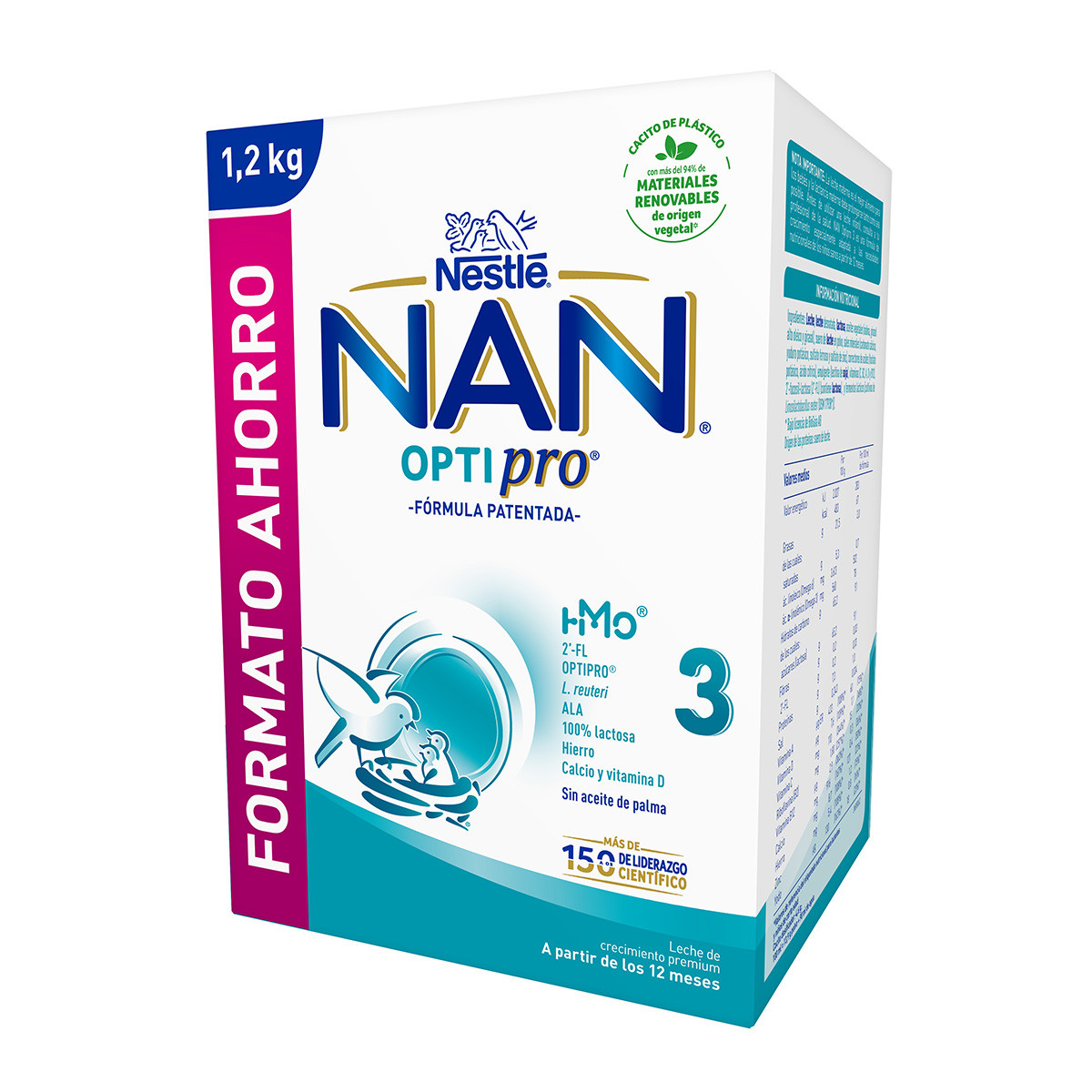 Nestlé Nan 3 optipro biberón 1200g